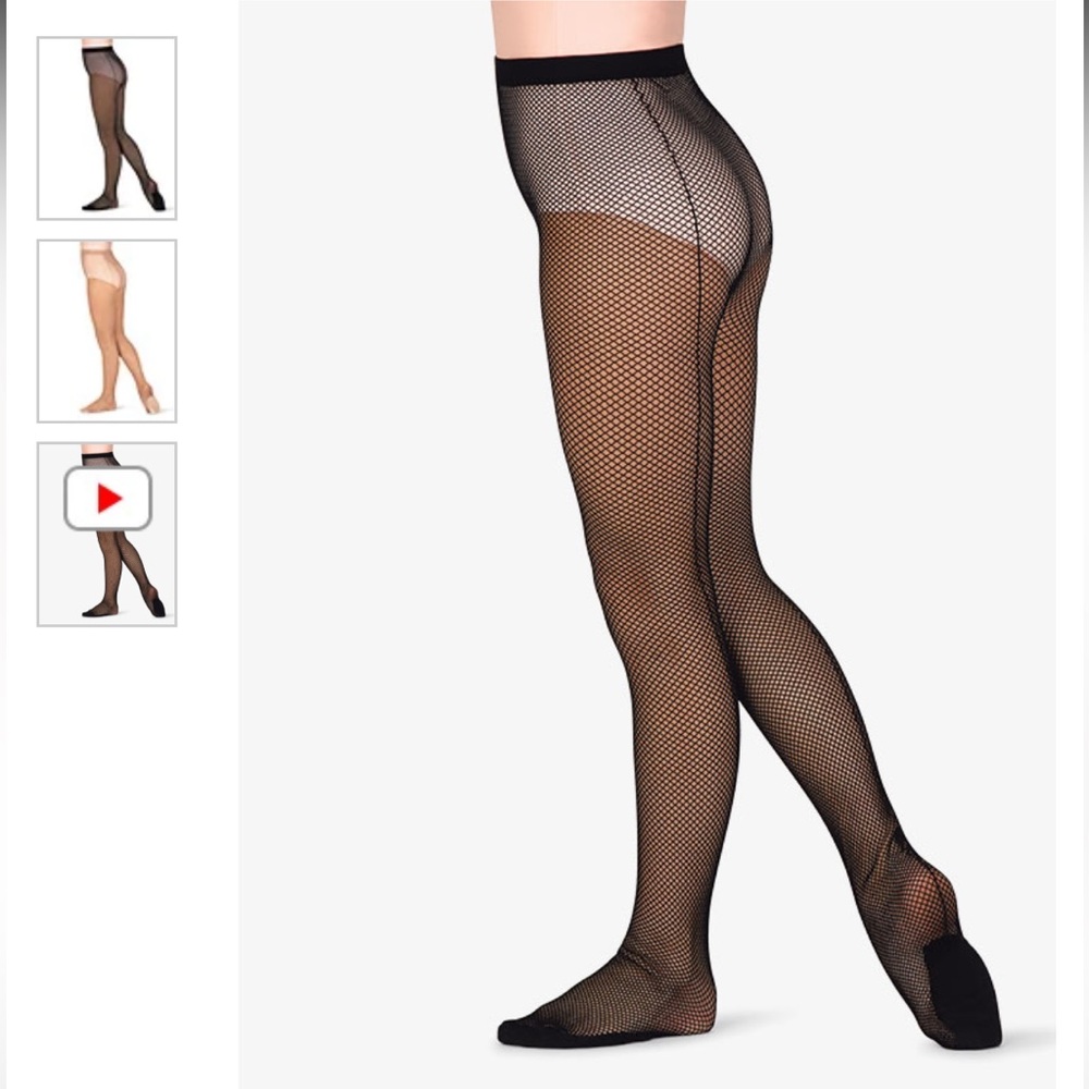 NIB Theatricals footed fishnet tights